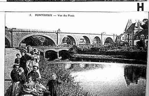 Ville de PONTRIEUX Carte postale ancienne